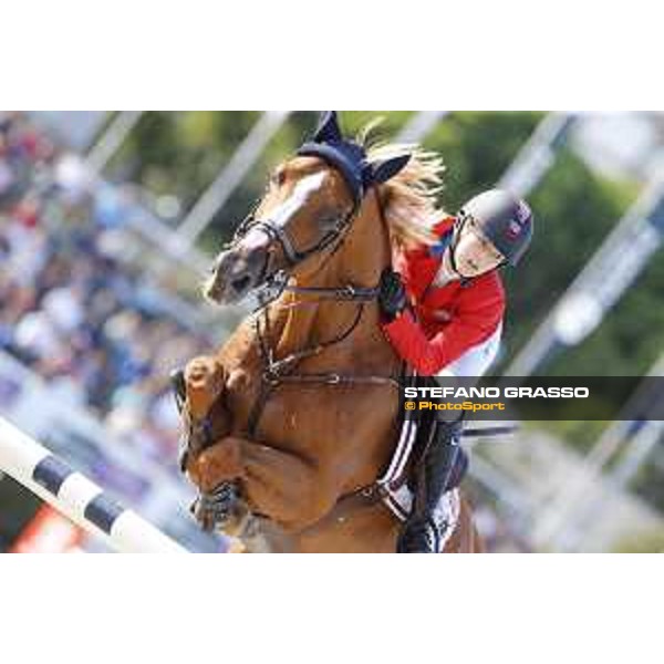Furusiyya FEI Nations Cup Jumping Final - First Round Lucy Davis on Barron Barcelona,24th sept. 2015 ph.Stefano Grasso