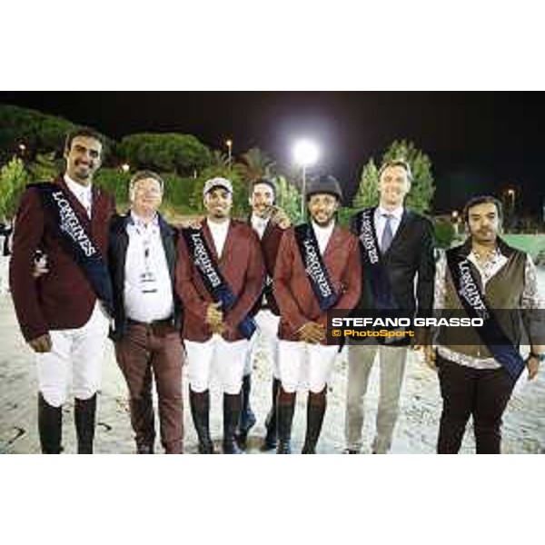 Team Qatar wins the Furusiyya Fei Nations Cup Jumping Final - Longines Challenge Cup Jan Tops and the Team Qatar Barcelona,25th sept. 2015 ph.Stefano Grasso