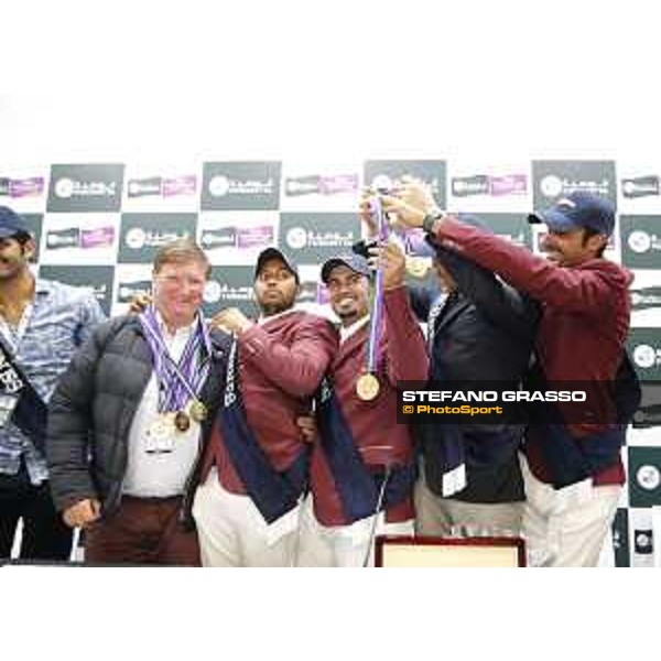 Team Qatar wins the Furusiyya Fei Nations Cup Jumping Final - Longines Challenge Cup The Press conference - Jan Tops and the Team Qatar Barcelona,25th sept. 2015 ph.Stefano Grasso