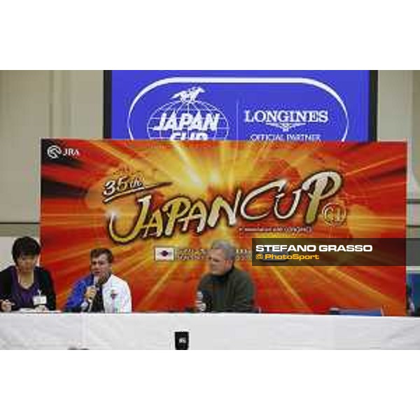 The 35th Japan Cup Press conference Nightflower\'s connection - Peter Schiergen Tokyo,26th nov.2015 ph.Stefano Grasso