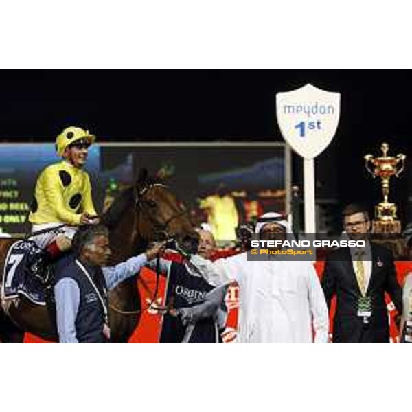 Postponed with Andrea Atzeni up wins the Dubai Sheema Classic. Dubai - Meydan racecourse 26th march 2016 ph.Frank Sorge/Grasso