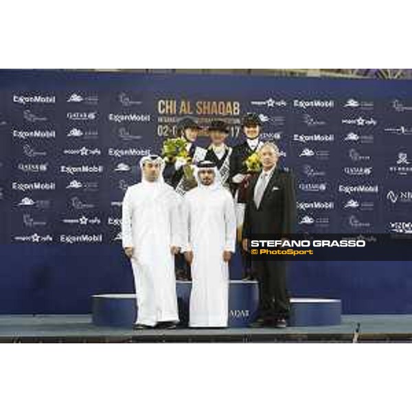 Isabelle Werth CDI5* - Grand Prix - Prize Giving Doha-Al Shaqab,3rd march 2017 ph.Stefano Grasso/Al Shaqab