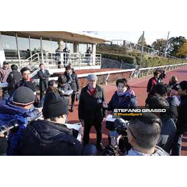 Interview to Hans -Jurgen Groschel -Morning track works Fuchu racecourse,24th nov.2017 Ph.Stefano Grasso