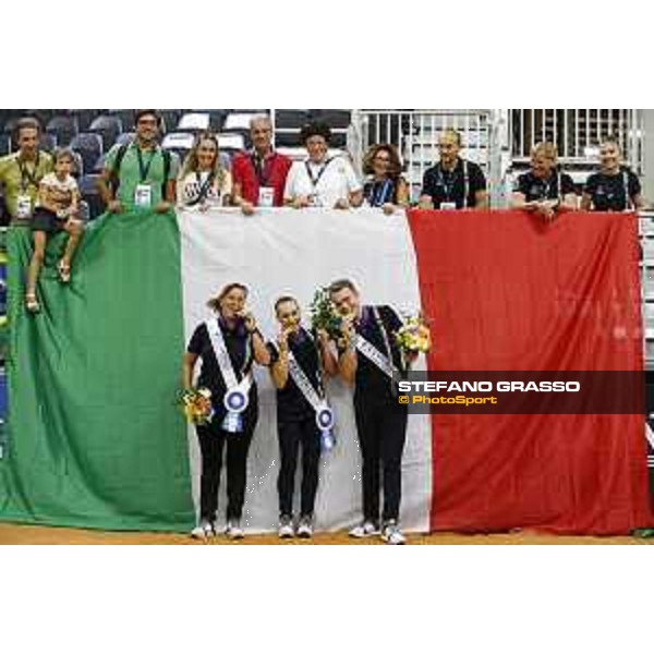 WEG - Team Italia - Vaulting Lorenzo Lupacchini - Silvia Stopazzini - Laura Carnabuci - Rosenstolz Gold Medal Pas de Deux Tryon, 20/09/2018 Ph.Stefano Grasso/Cavalleria Toscana-Fise