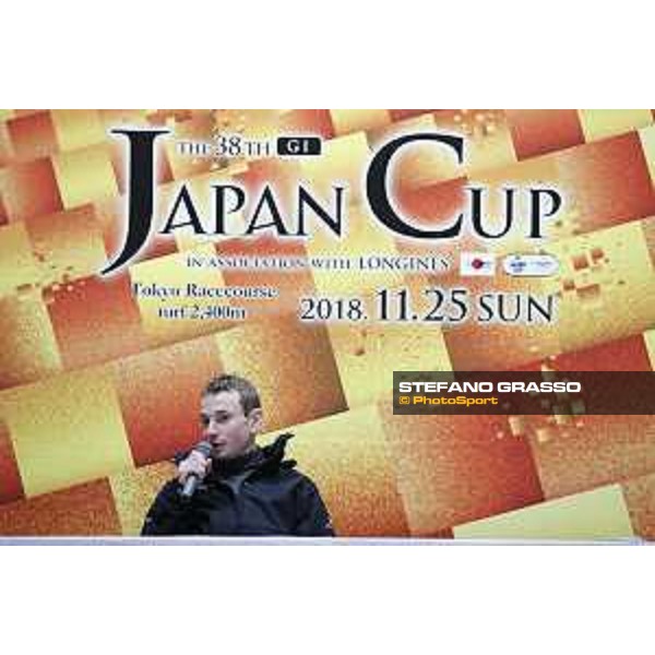 The 38th Japan Cup in association with Longines - Press conference Jockey Ryan Moore Tokyo - Fuchs racecourse, 22nd nov. 2018