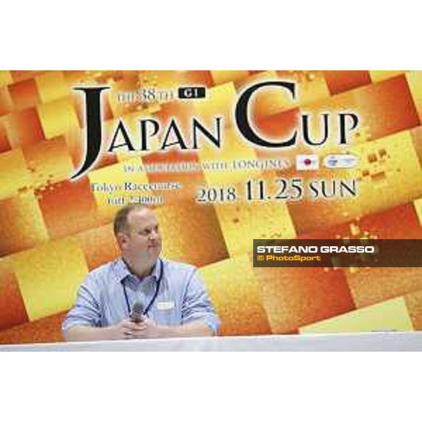 The 38th Japan Cup in association with Longines - Press conference Thundering Blue trainer David Menuisier Tokyo - Fuchs racecourse, 22nd nov. 2018