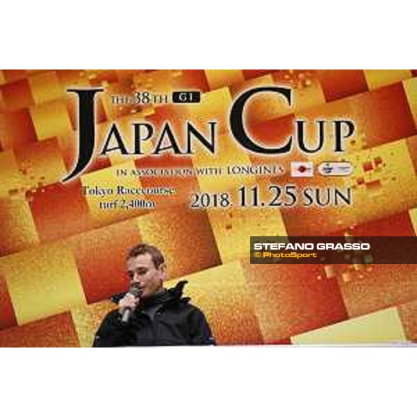 The 38th Japan Cup in association with Longines - Press conference Jockey Ryan Moore Tokyo - Fuchs racecourse, 22nd nov. 2018