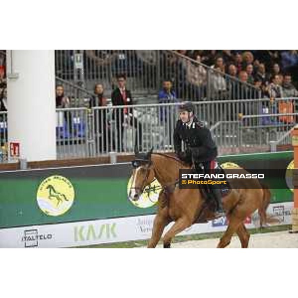 Fieracavalli 2019 - Longines FEI Jumping World Cup presented by Volkswagen - Emanuele Gaudiano (ITA) on Chalou - Verona, Veronafiere - 10 November 2019 - ph.Stefano Grasso/JV