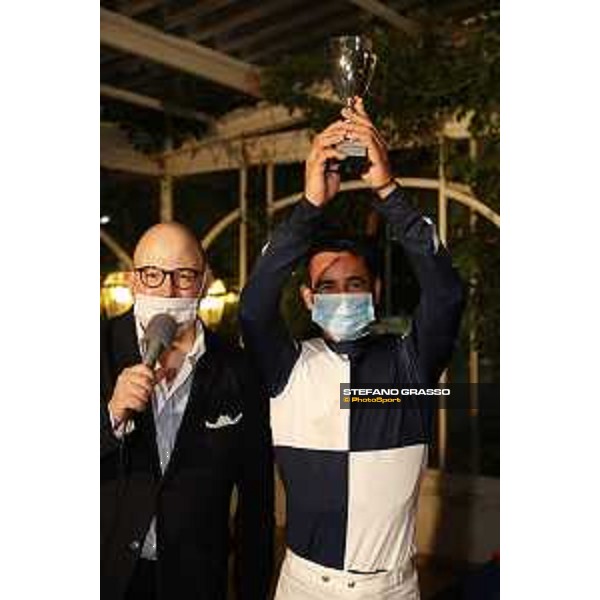 Prize giving of Premio Città di Napoli - Listed race won by Fabio Branca - and Federico Raccichini Napoli Agnano,25th July 2020 Ph.Stefano Grasso/Ippodromi Partenopei srl
