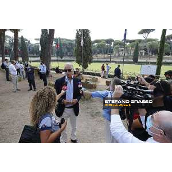 Presentazione Concorso Ippico Piazza di Siena 2021 - “Tutti in Sella” Giovanni Malagò Roma, Villa Borghese 19th September 2020 Ph.Stefano Grasso