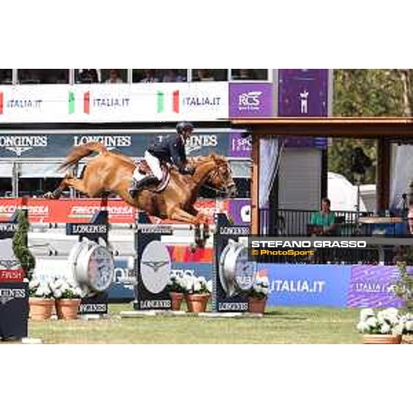 FEI Jumping European Championship - Milano, Milano San Siro racecourse - 3 September 2023 - ph.Stefano Grasso Epaillard Julien from FRA riding Dubai du Cedre