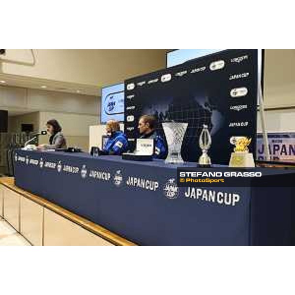 Japan Cup of Tokyo - - Tokyo, Fuchu Racecourse - 23 November 2023 - ph.Stefano Grasso/Longines Press conference - jockey Marie Velon and trainer Jean-Pierre Gauvin
