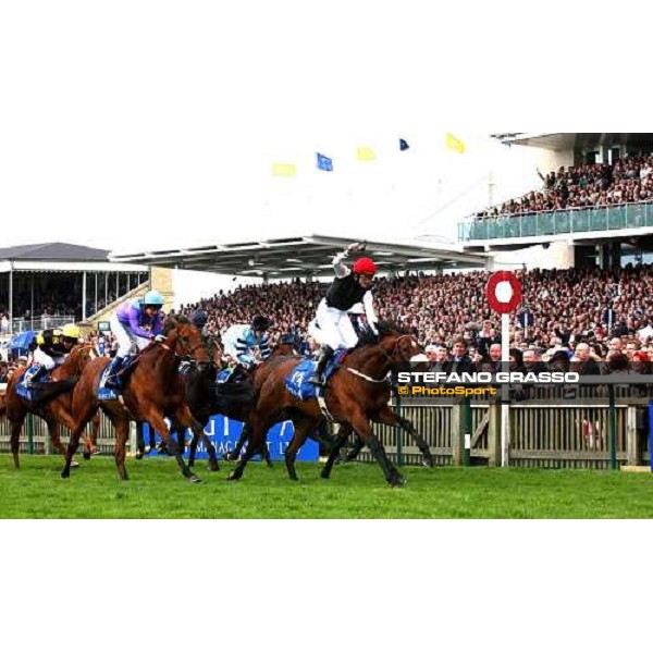 \'P.J.Smullen on Refuse to Bend at the winning post of Sagitta 2000 Guineas Newmarket, may 3 2003\'-ph.Stefano Grasso 